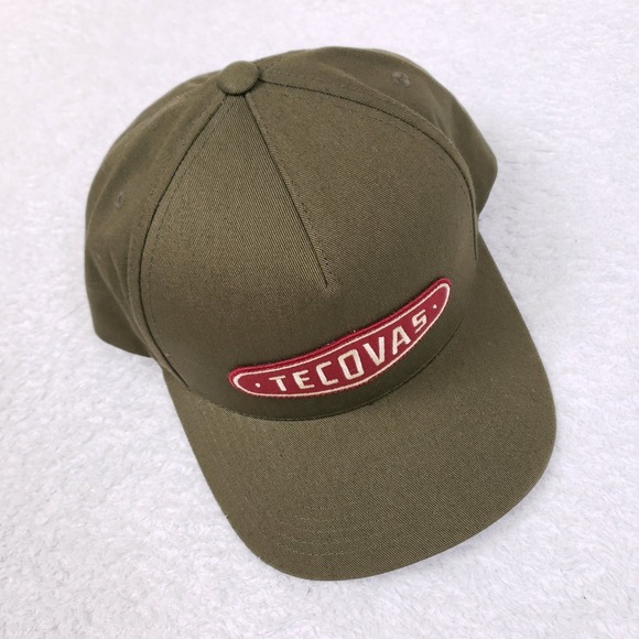 Tecovas Snapback Hat OSFA Embroidered Logo Patch Olive Green Western Gorpcore - Picture 6 of 11